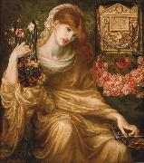 Dante Gabriel Rossetti La viuda romana oil painting